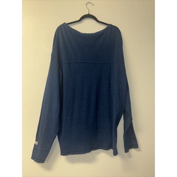 Columbia Rugged Quality Long Sleeve Solid T-Shirt Cut And Sew Sz XL Men’s Blue - Picture 6 of 6